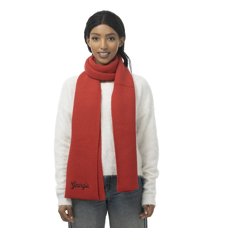 ZooZatz Red Georgia Bulldogs Fashion Knit Scarf
