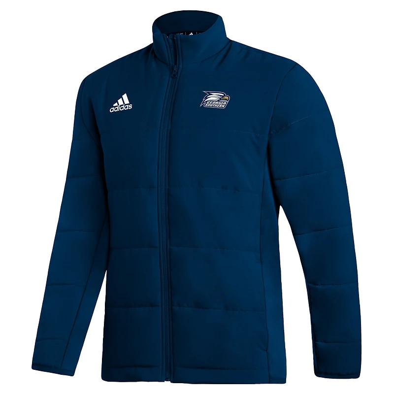 Men's adidas  Navy Georgia Southern Eagles Midweight Full-Zip Jacket