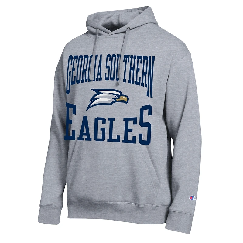 Men's Champion Heather Gray Georgia Southern Eagles Team Hoodie