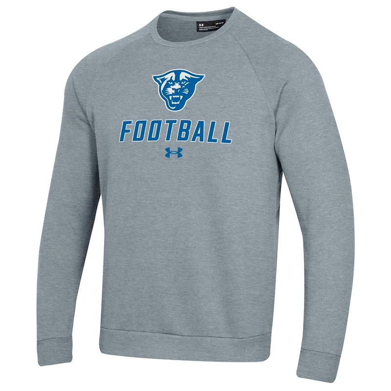Sweat-shirt à capuche raglan gris Under Armour Georgia State Panthers Football Rival pour homme