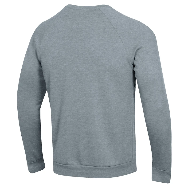 Men's Under Armour  Grey Georgia State Panthers Football Rival Fleece Raglan Pullover Sweatshirt