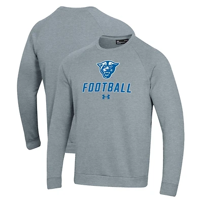 Sweat-shirt à capuche raglan gris Under Armour Georgia State Panthers Football Rival pour homme
