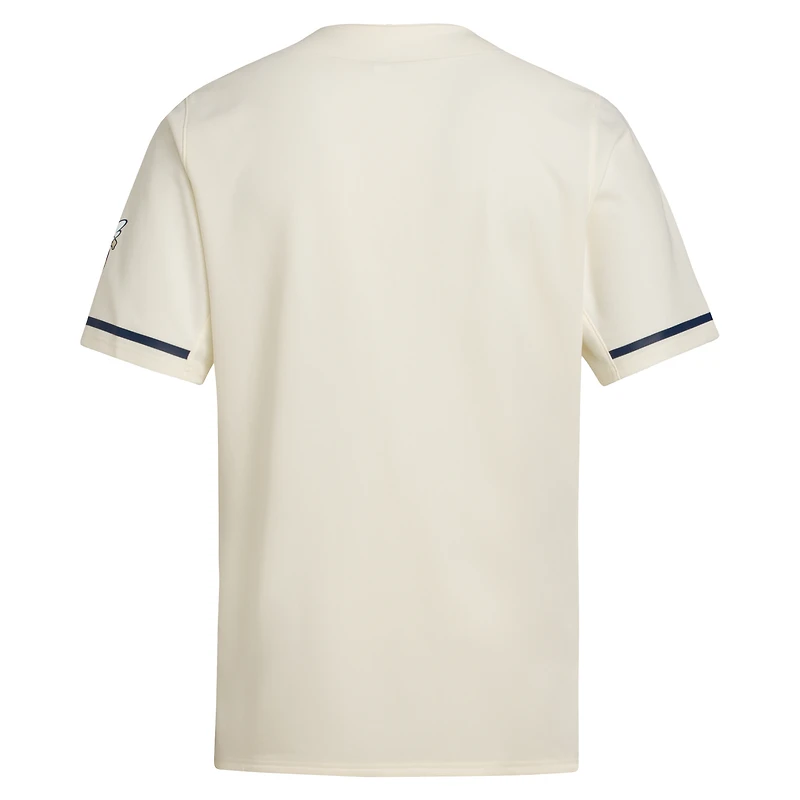 Men's adidas  Cream Georgia Tech Yellow Jackets Replica Baseball Jersey