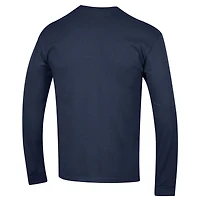 Men's Champion  Navy Georgia Tech Yellow Jackets Arch Over Logo Long Sleeve T-Shirt