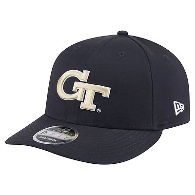 Men's New Era Navy Georgia Tech Yellow Jackets Low Profile 9FIFTY Snapback Hat