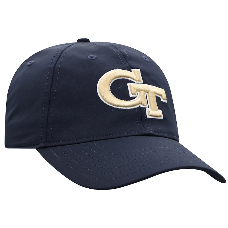Casquette ajustable Victory Trainer bleu marine Georgia Tech Yellow Jackets Top of the World pour homme