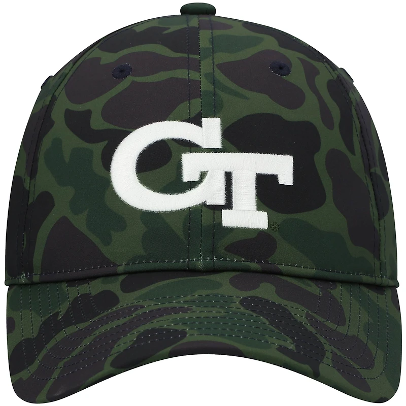 Men's adidas Camo Georgia Tech Yellow Jackets Military Appreciation Slouch Primegreen Adjustable Hat