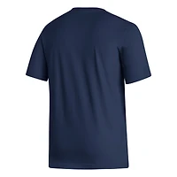 T-shirt Head of Class Fresh pour homme adidas Navy Georgia Tech Yellow Jackets