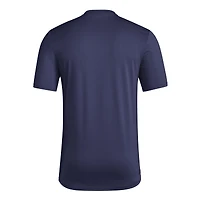 T-shirt d'entraînement de football américain adidas bleu marine Georgia Tech Yellow Jackets pour homme