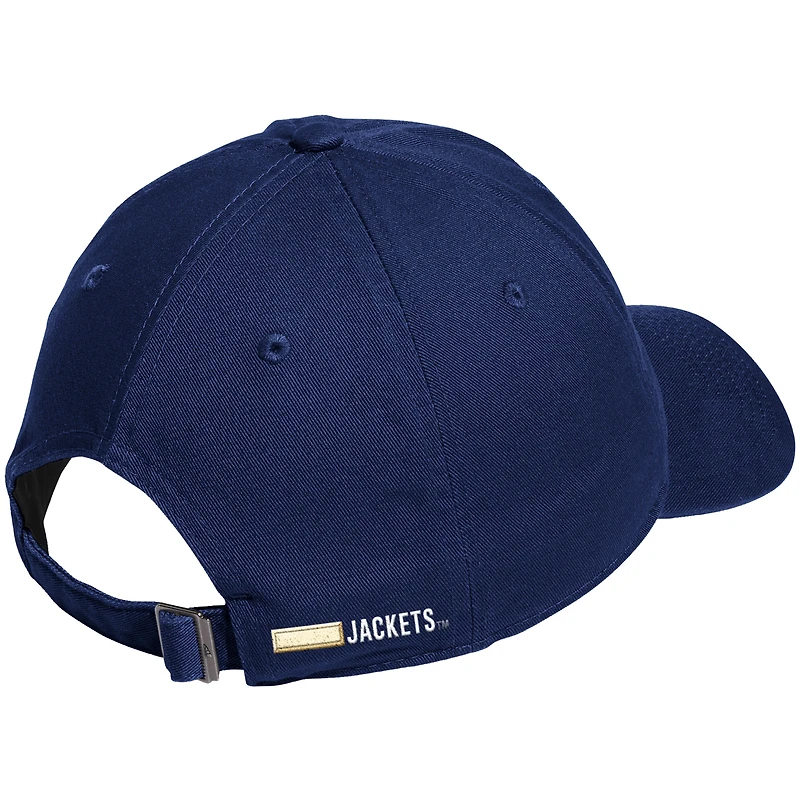 Casquette ajustable adidas bleu marine Georgia Tech Yellow Jackets pour homme