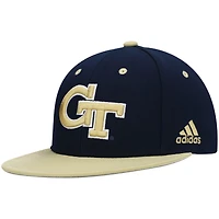 Men's adidas Navy Georgia Tech Yellow Jackets On-Field Baseball Fitted Hat