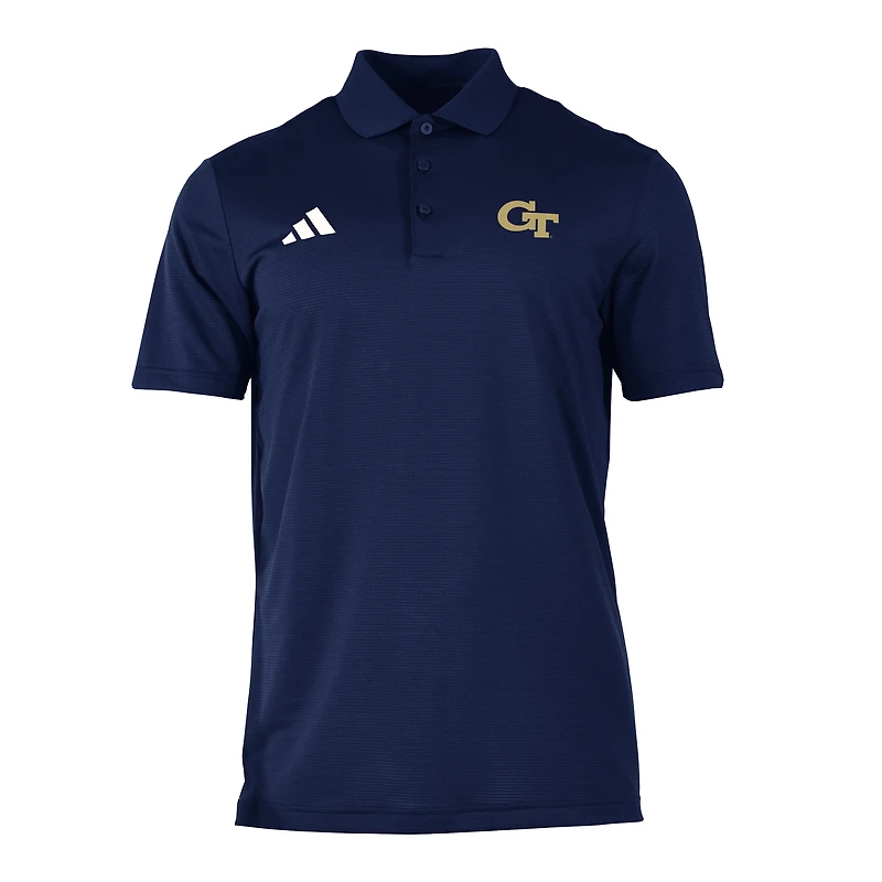 Men's adidas Navy Georgia Tech Yellow Jackets Ottoman Polo
