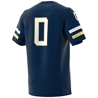 Maillot adidas Georgia Tech Yellow Jackets Premier Strategy pour hommes, bleu marine