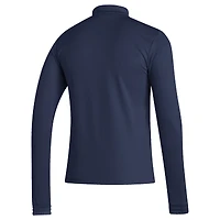 Men's adidas Navy Georgia Tech Yellow Jackets Sideline Entrada22 Quarter-Zip Pullover Top