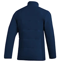 Men's adidas Navy Georgia Tech Yellow Jackets Sideline Midweight Full-Zip Jacket