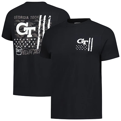 T-shirt camouflage noir Georgia Tech Yellow Jackets OHT pour homme