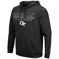 Sweat à capuche Blackout 3.0 pour homme Colosseum Black Georgia Tech Yellow Jackets