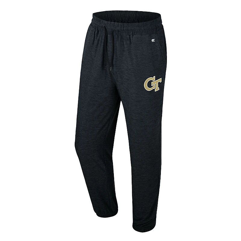 Men's Colosseum Black Georgia Tech Yellow Jackets Revolution Jogger Pants