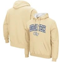 Colosseum Gold Georgia Tech Yellow Jackets Arch and Logo Pull à capuche pour hommes