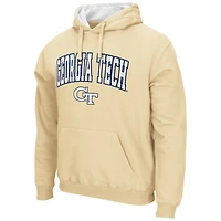 Colosseum Gold Georgia Tech Yellow Jackets Arch and Logo Pull à capuche pour hommes