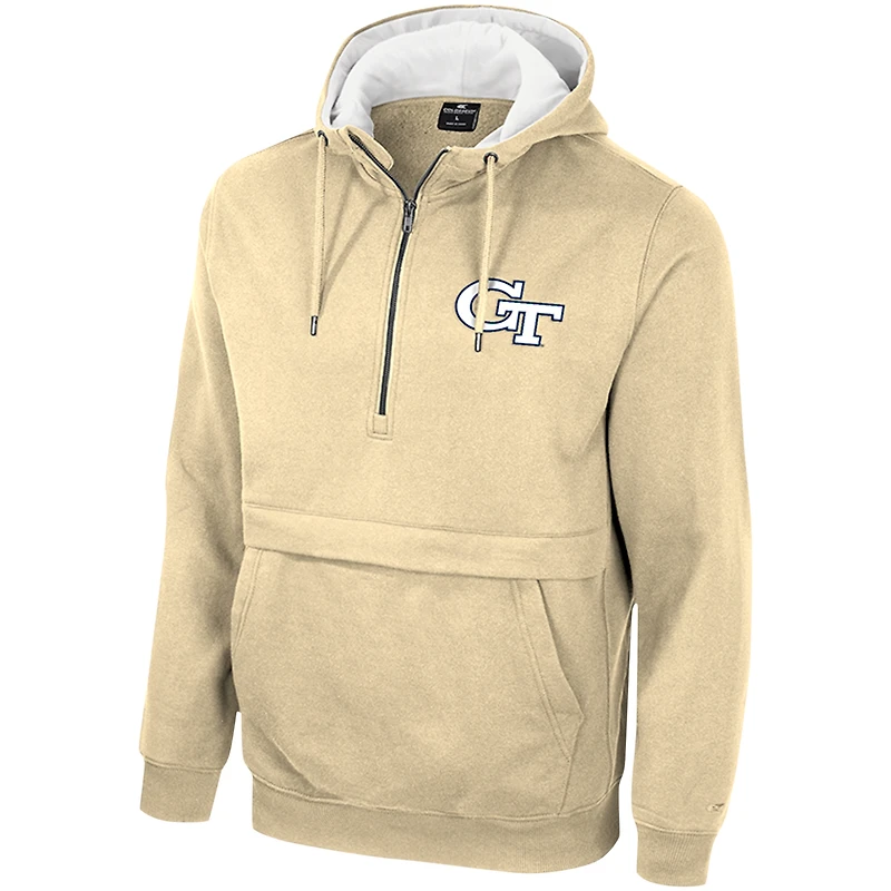 Sweat à capuche demi-zip Colosseum Gold Georgia Tech Yellow Jackets pour homme