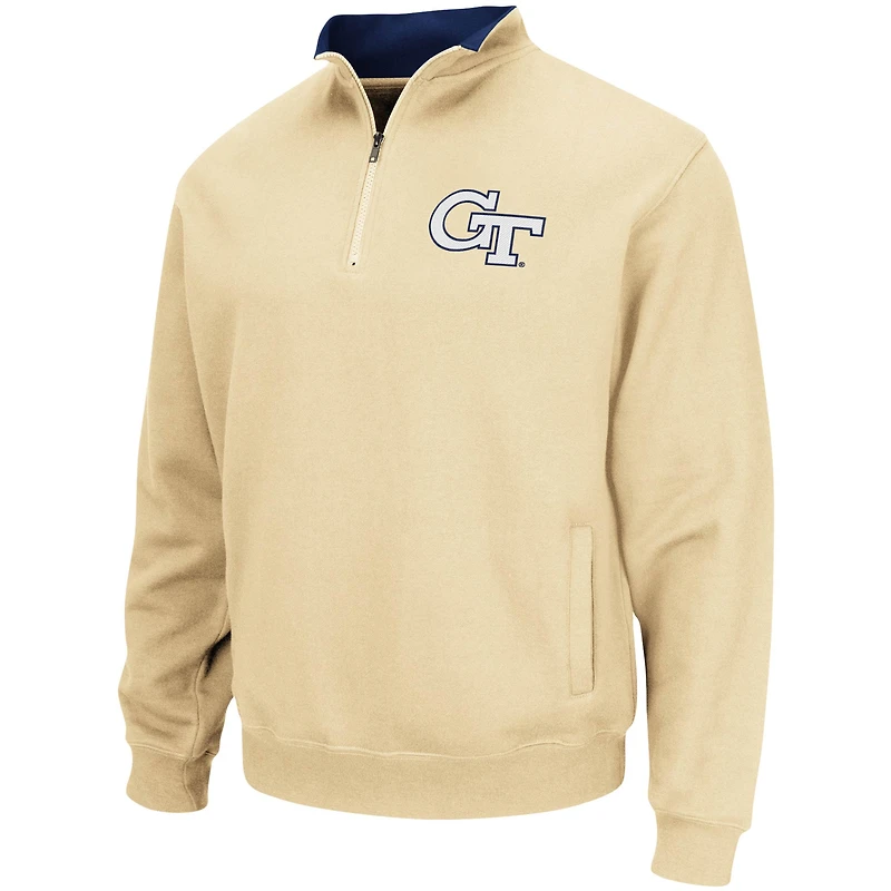 Colosseum Gold Georgia Tech Yellow Jackets pour homme Tortugas Logo Quarter-Zip Pullover Jacket