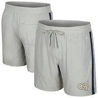 Men's Colosseum Gray Georgia Tech Yellow Jackets Mac Shorts