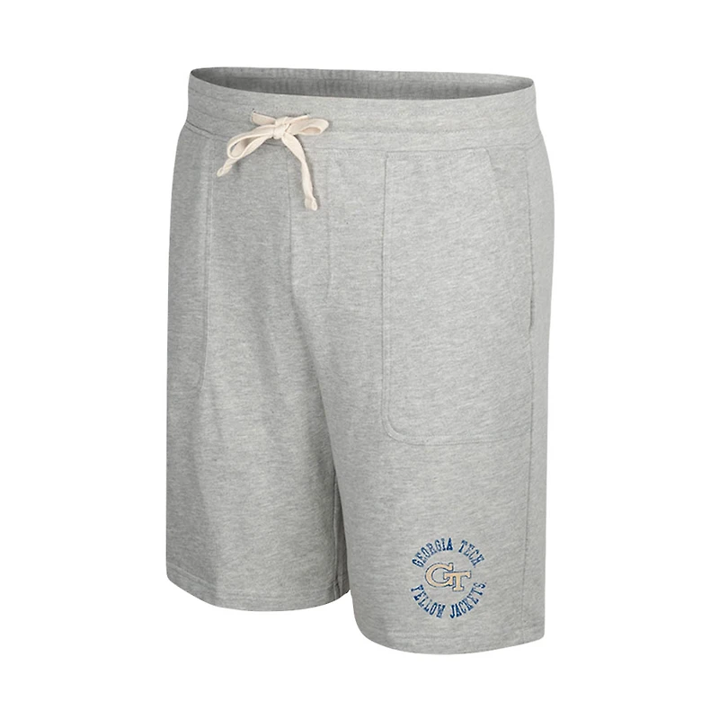 Men's Colosseum Heather Gray Georgia Tech Yellow Jackets Love To Hear This Terry Shorts