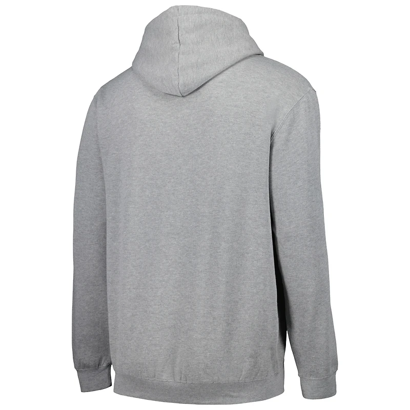Sweat à capuche Colosseum Heathered Grey Georgia Tech Yellow Jackets Arch & Logo 3.0 pour homme
