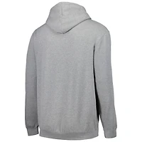 Sweat à capuche Colosseum Heathered Grey Georgia Tech Yellow Jackets Arch & Logo 3.0 pour homme