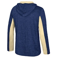 Men's Colosseum Navy Georgia Tech Yellow Jackets Always Sunny Quarter-Zip Hoodie