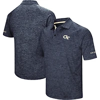 Colosseum Navy Georgia Tech Yellow Jackets Down Swing Polo pour homme