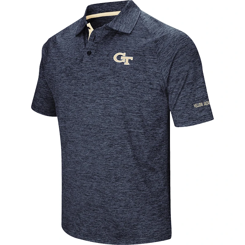 Colosseum Navy Georgia Tech Yellow Jackets Down Swing Polo pour homme