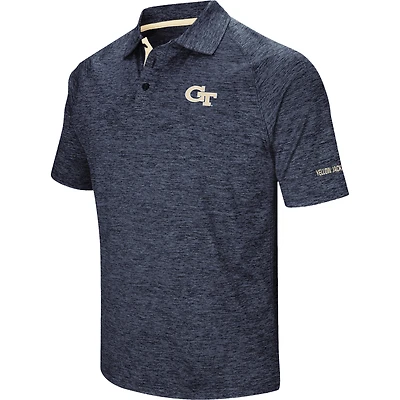 Colosseum Navy Georgia Tech Yellow Jackets Down Swing Polo pour homme