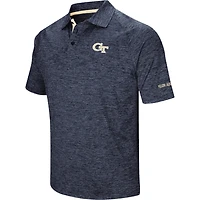 Colosseum Navy Georgia Tech Yellow Jackets Down Swing Polo pour homme