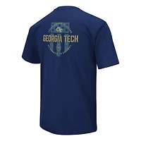 Colosseum Navy Georgia Tech Yellow Jackets OHT T-shirt d'appréciation militaire pour homme