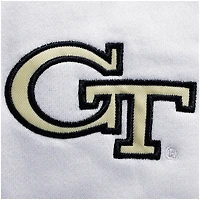 Men's Colosseum White Georgia Tech Yellow Jackets Tortugas Logo Quarter-Zip Jacket