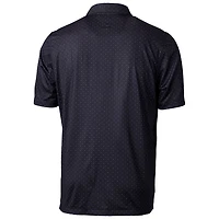 Polo extensible noir à imprimé double point Pike pour homme, coupeur et buck, Georgia Tech Yellow Jackets, logo de l'équipe principale