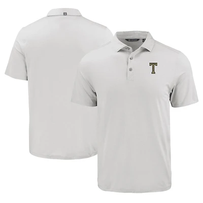 Men's Cutter & Buck Gray Georgia Tech Yellow Jackets Coastline Epic Comfort Eco Recycled Polo