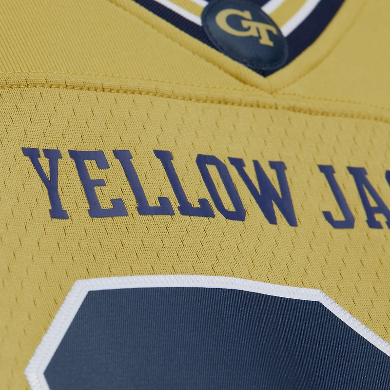 Maillot Mitchell & Ness Calvin Johnson Gold des Yellow Jackets de Georgia Tech 2006 pour homme, taille grande et