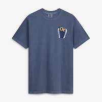 Men's  Navy Georgia Tech Yellow Jackets Drawn Mascot Baseball T-Shirt