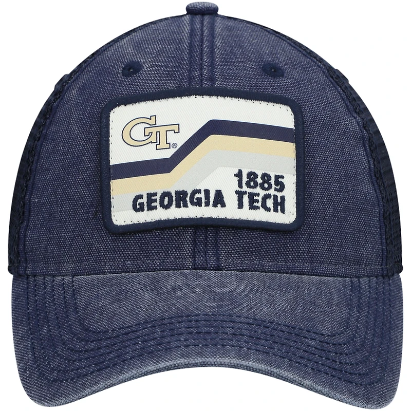 Casquette Snapback Trucker Dashboard pour hommes Georgia Tech Yellow Jackets Sun & Bars