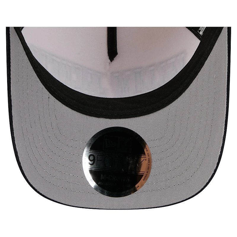 Men's New Era Navy/Cream Georgia Tech Yellow Jackets Arch Two-Tone Corduroy 9FORTY A-Frame Adjustable Hat