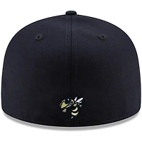 Men's New Era Navy Georgia Tech Yellow Jackets Primary Team Logo Basic 59FIFTY Fitted Hat