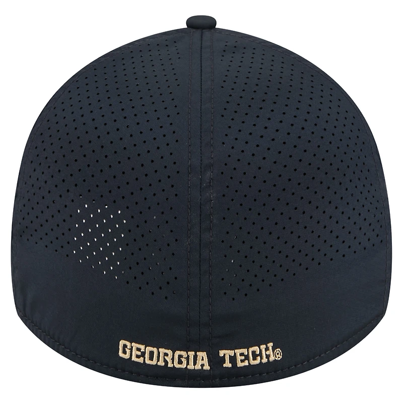 Casquette New Era 39THIRTY Flex bleu marine Georgia Tech Yellow Jackets pour homme