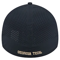 Casquette New Era 39THIRTY Flex bleu marine Georgia Tech Yellow Jackets pour homme