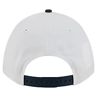 Men's New Era White/Navy Georgia Tech Yellow Jackets Arch Two-Tone Rope 9FORTY A-Frame M-Crown Adjustable Hat