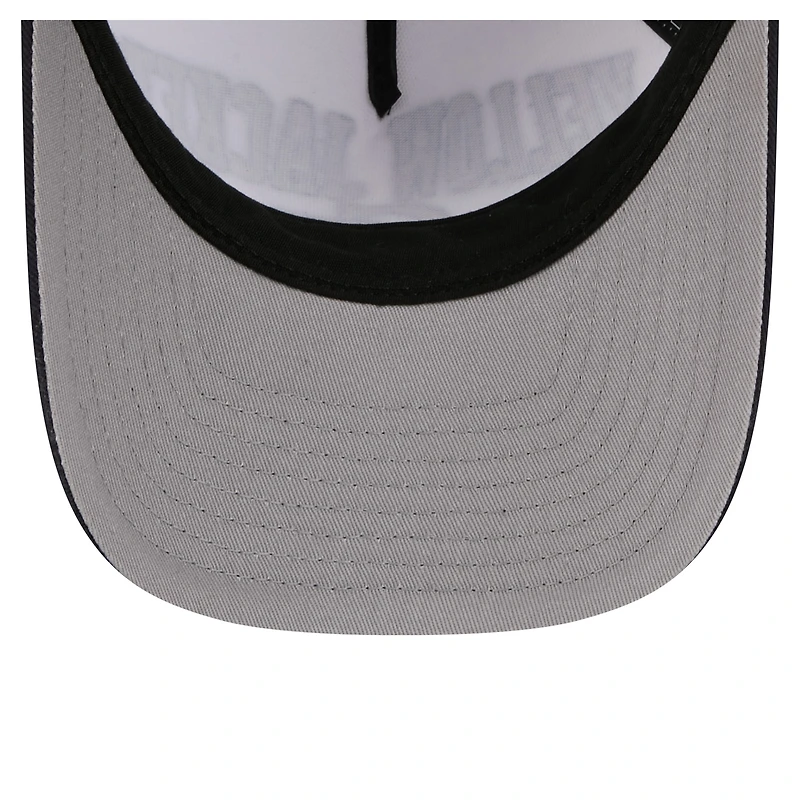 Men's New Era White/Navy Georgia Tech Yellow Jackets Arch Two-Tone Rope 9FORTY A-Frame M-Crown Adjustable Hat