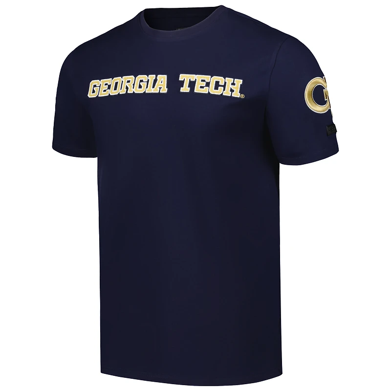 Vestes Pro Standard Navy Georgia Tech Yellow pour hommes T-shirt classique