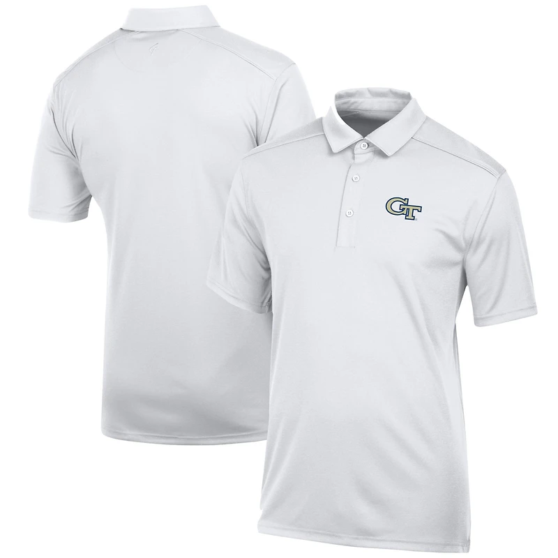 Polo classique jacquard blanc Georgia Tech Yellow Jackets pour homme